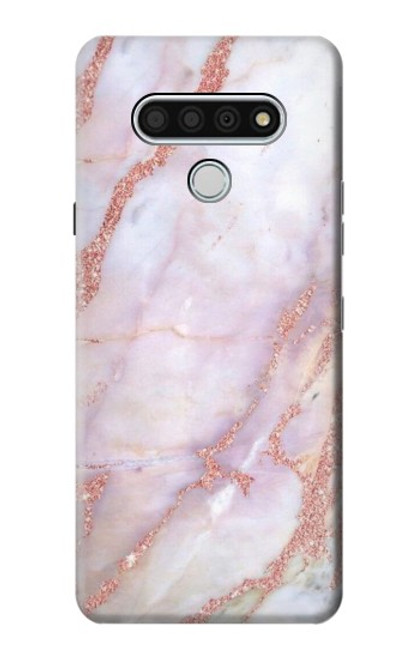 W3482 Soft Pink Marble Graphic Print Hard Case and Leather Flip Case For LG Stylo 6