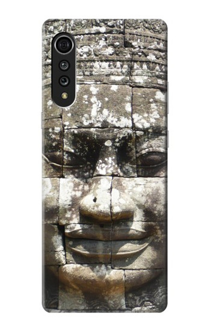 W0314 Ancient Cambodian Buddhism Hard Case and Leather Flip Case For LG Velvet