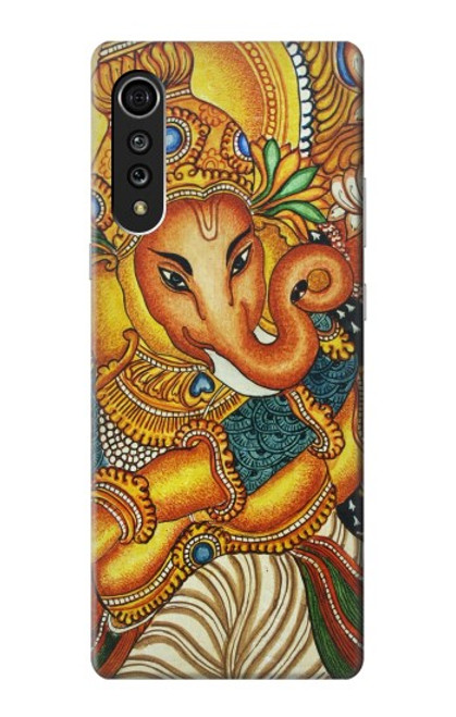 W0440 Hindu God Ganesha Hard Case and Leather Flip Case For LG Velvet