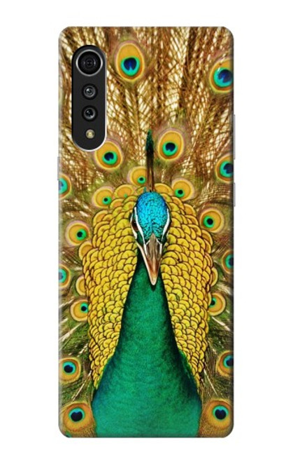 W0513 Peacock Hard Case and Leather Flip Case For LG Velvet