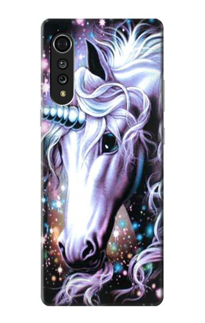 W0749 Unicorn Horse Hard Case and Leather Flip Case For LG Velvet