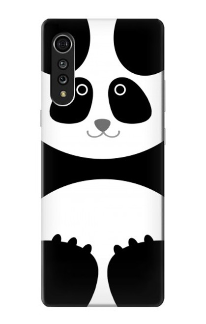 W2085 Panda Minimalist Hard Case and Leather Flip Case For LG Velvet