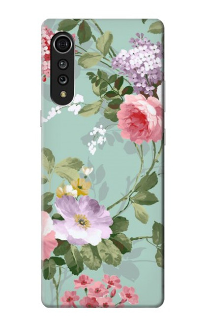 W2178 Flower Floral Art Painting Hard Case and Leather Flip Case For LG Velvet