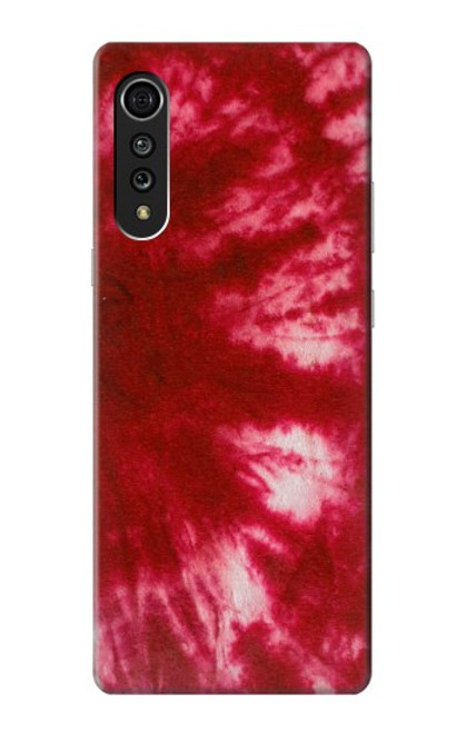 W2480 Tie Dye Red Hard Case and Leather Flip Case For LG Velvet