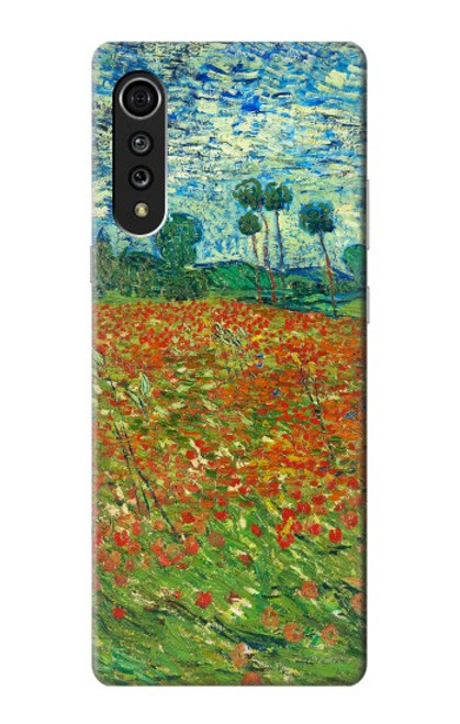 W2681 Field Of Poppies Vincent Van Gogh Hard Case and Leather Flip Case For LG Velvet