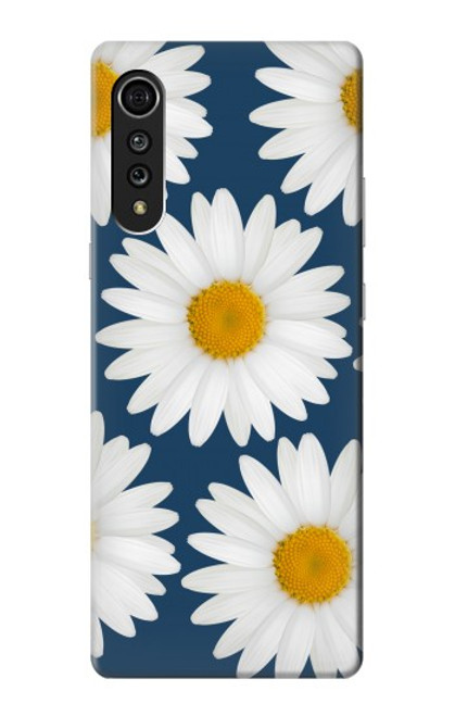 W3009 Daisy Blue Hard Case and Leather Flip Case For LG Velvet