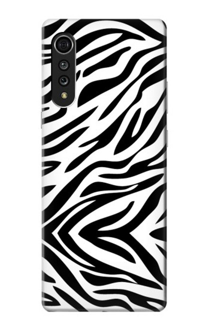 W3056 Zebra Skin Texture Graphic Printed Hard Case and Leather Flip Case For LG Velvet