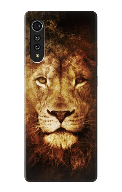 W3182 Lion Hard Case and Leather Flip Case For LG Velvet