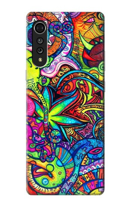 W3255 Colorful Art Pattern Hard Case and Leather Flip Case For LG Velvet