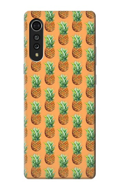 W3258 Pineapple Pattern Hard Case and Leather Flip Case For LG Velvet