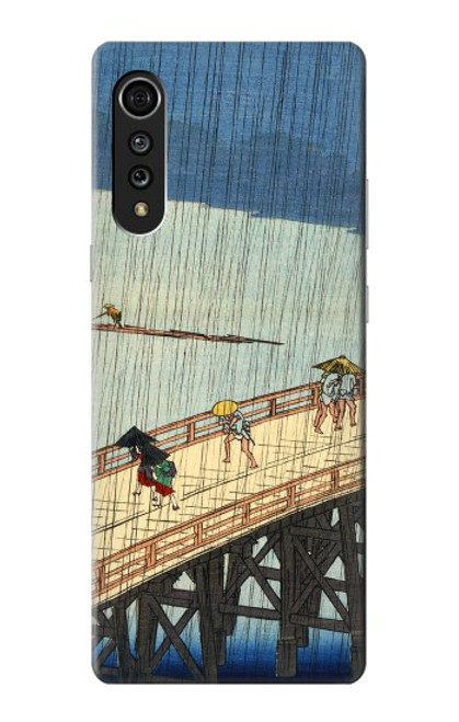 W3347 Utagawa Hiroshige Sudden shower Hard Case and Leather Flip Case For LG Velvet