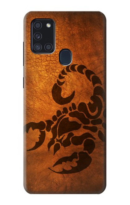 W0683 Scorpion Tattoo Hard Case and Leather Flip Case For Samsung Galaxy A21s