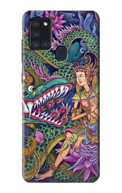 W1240 Bali Painting Hard Case and Leather Flip Case For Samsung Galaxy A21s