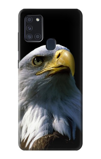 W2046 Bald Eagle Hard Case and Leather Flip Case For Samsung Galaxy A21s