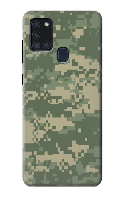 W2173 Digital Camo Camouflage Graphic Printed Hard Case and Leather Flip Case For Samsung Galaxy A21s