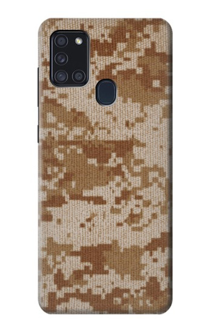 W2939 Desert Digital Camo Camouflage Hard Case and Leather Flip Case For Samsung Galaxy A21s