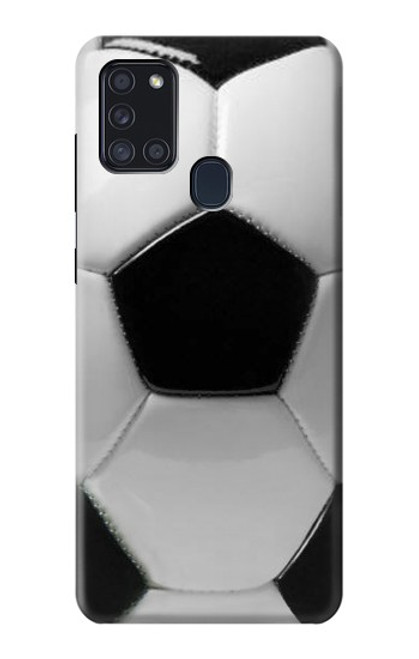 W2964 Football Soccer Ball Hard Case and Leather Flip Case For Samsung Galaxy A21s