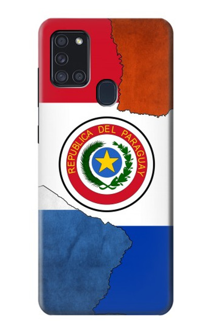 W3017 Paraguay Flag Hard Case and Leather Flip Case For Samsung Galaxy A21s