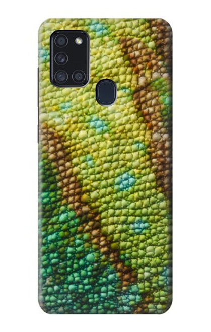 W3057 Lizard Skin Graphic Printed Hard Case and Leather Flip Case For Samsung Galaxy A21s