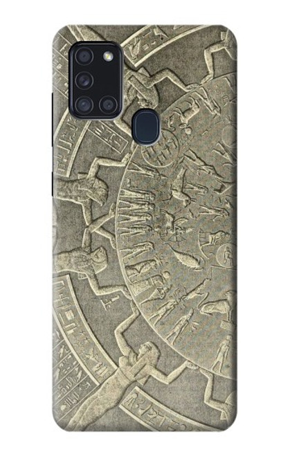 W3396 Dendera Zodiac Ancient Egypt Hard Case and Leather Flip Case For Samsung Galaxy A21s