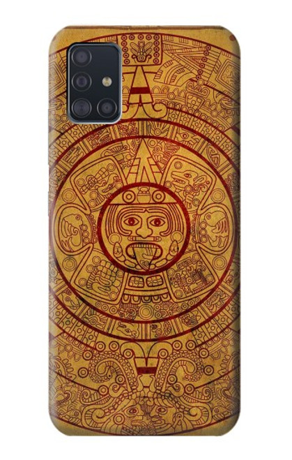 W0692 Mayan Calendar Hard Case and Leather Flip Case For Samsung Galaxy A51 5G [for A51 5G only. NOT for A51]