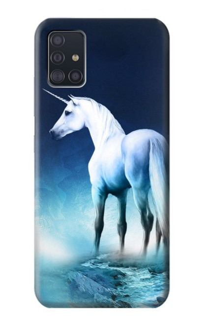 W1130 Unicorn Horse Hard Case and Leather Flip Case For Samsung Galaxy A51 5G [for A51 5G only. NOT for A51]