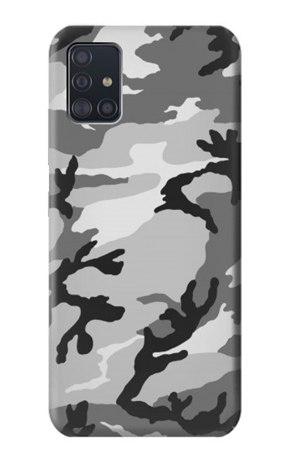 W1721 Snow Camouflage Graphic Printed Hard Case and Leather Flip Case For Samsung Galaxy A51 5G [for A51 5G only. NOT for A51]