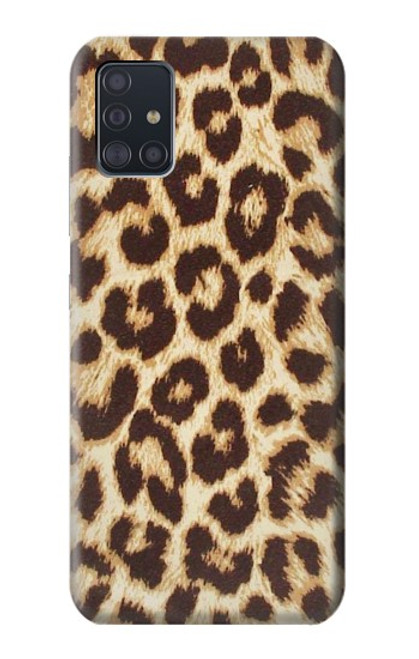 W2204 Leopard Pattern Graphic Printed Hard Case and Leather Flip Case For Samsung Galaxy A51 5G [for A51 5G only. NOT for A51]