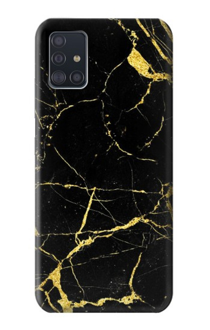 W2896 Gold Marble Graphic Printed Hard Case and Leather Flip Case For Samsung Galaxy A51 5G [for A51 5G only. NOT for A51]