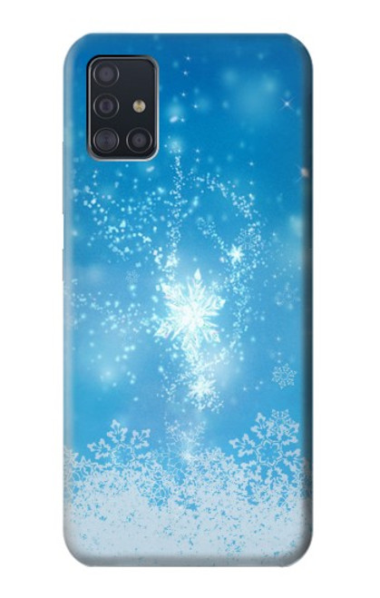 W2923 Frozen Snow Spell Magic Hard Case and Leather Flip Case For Samsung Galaxy A51 5G [for A51 5G only. NOT for A51]