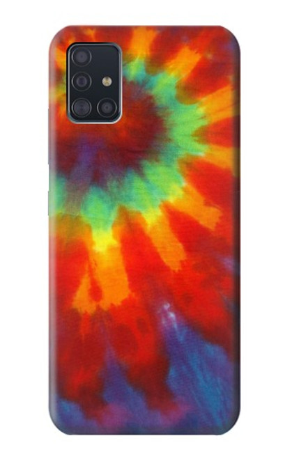 W2985 Colorful Tie Dye Texture Hard Case and Leather Flip Case For Samsung Galaxy A51 5G [for A51 5G only. NOT for A51]