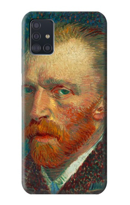 W3335 Vincent Van Gogh Self Portrait Hard Case and Leather Flip Case For Samsung Galaxy A51 5G [for A51 5G only. NOT for A51]