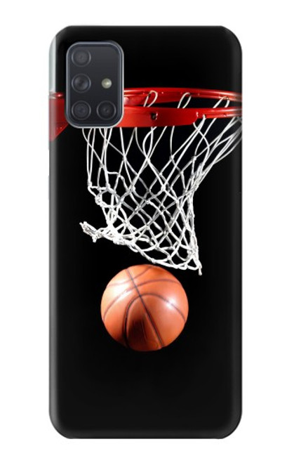 W0066 Basketball Hard Case and Leather Flip Case For Samsung Galaxy A71 5G [for A71 5G only. NOT for A71]