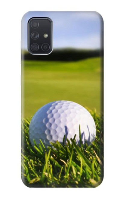 W0068 Golf Hard Case and Leather Flip Case For Samsung Galaxy A71 5G [for A71 5G only. NOT for A71]