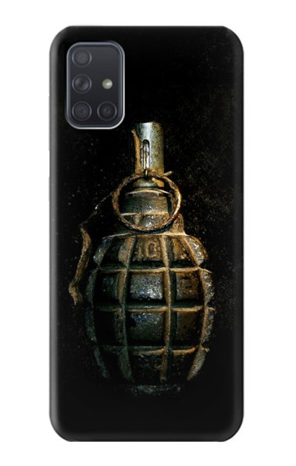 W0881 Hand Grenade Hard Case and Leather Flip Case For Samsung Galaxy A71 5G [for A71 5G only. NOT for A71]