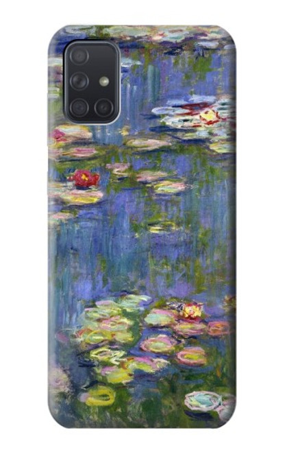 W0997 Claude Monet Water Lilies Hard Case and Leather Flip Case For Samsung Galaxy A71 5G [for A71 5G only. NOT for A71]