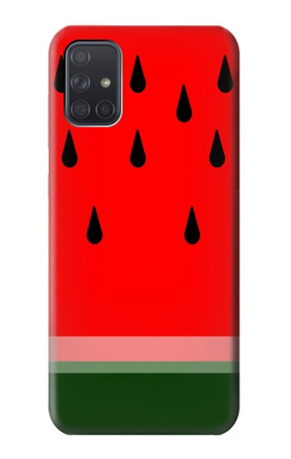 W2403 Watermelon Hard Case and Leather Flip Case For Samsung Galaxy A71 5G [for A71 5G only. NOT for A71]