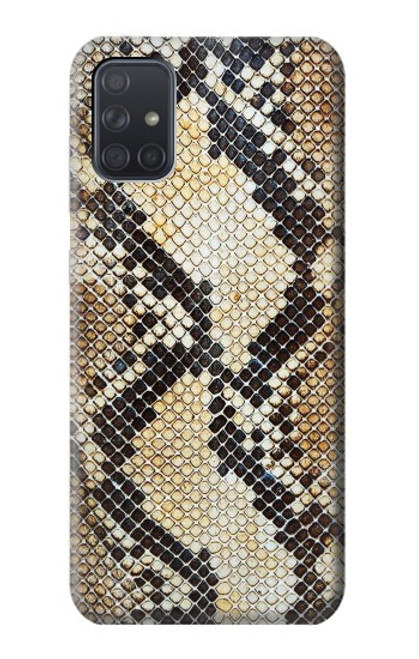 W2703 Snake Skin Texture Graphic Printed Hard Case and Leather Flip Case For Samsung Galaxy A71 5G [for A71 5G only. NOT for A71]