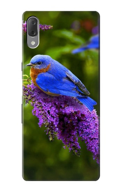 W1565 Bluebird of Happiness Blue Bird Hard Case and Leather Flip Case For Sony Xperia L3