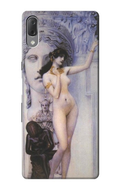 W3353 Gustav Klimt Allegory of Sculpture Hard Case and Leather Flip Case For Sony Xperia L3