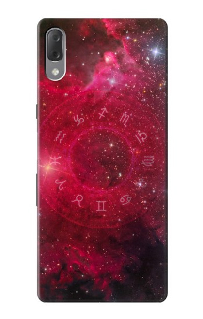 W3368 Zodiac Red Galaxy Hard Case and Leather Flip Case For Sony Xperia L3