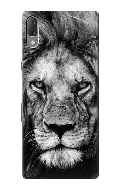 W3372 Lion Face Hard Case and Leather Flip Case For Sony Xperia L3