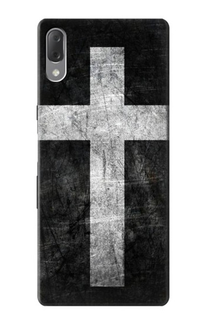 W3491 Christian Cross Hard Case and Leather Flip Case For Sony Xperia L3