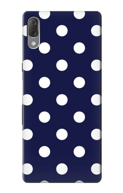 W3533 Blue Polka Dot Hard Case and Leather Flip Case For Sony Xperia L3