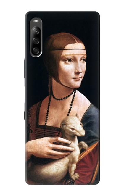 W3471 Lady Ermine Leonardo da Vinci Hard Case and Leather Flip Case For Sony Xperia L4