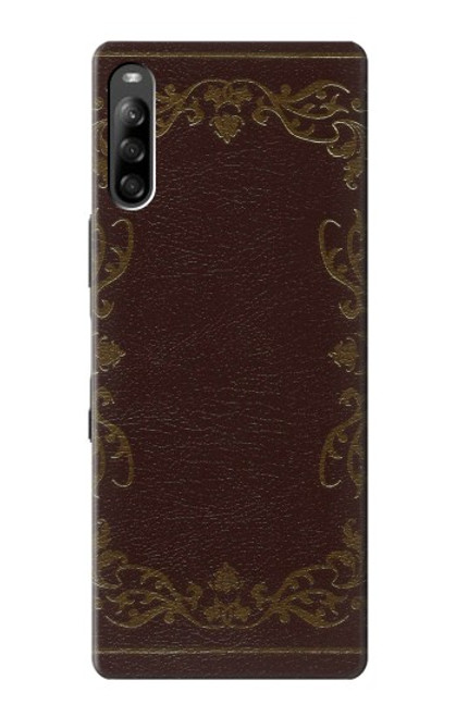 W3553 Vintage Book Cover Hard Case and Leather Flip Case For Sony Xperia L4