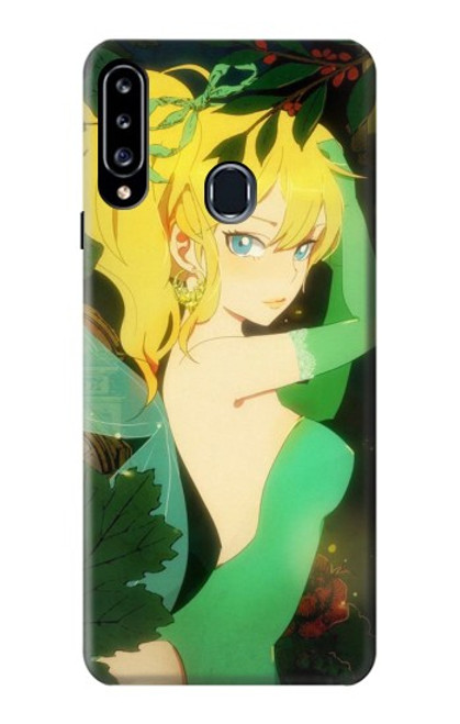 W0095 Peter Pan's Tinker Bell Hard Case and Leather Flip Case For Samsung Galaxy A20s