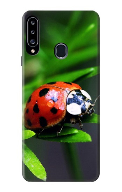 W0263 Ladybug Hard Case and Leather Flip Case For Samsung Galaxy A20s