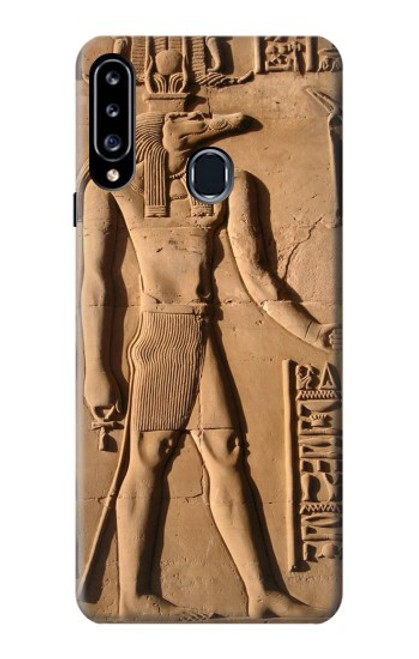 W0391 Egyptian Sobek Hard Case and Leather Flip Case For Samsung Galaxy A20s