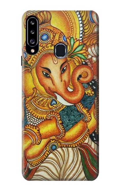 W0440 Hindu God Ganesha Hard Case and Leather Flip Case For Samsung Galaxy A20s